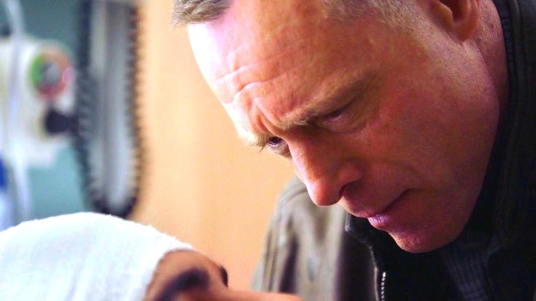 Voight looks down at Justin