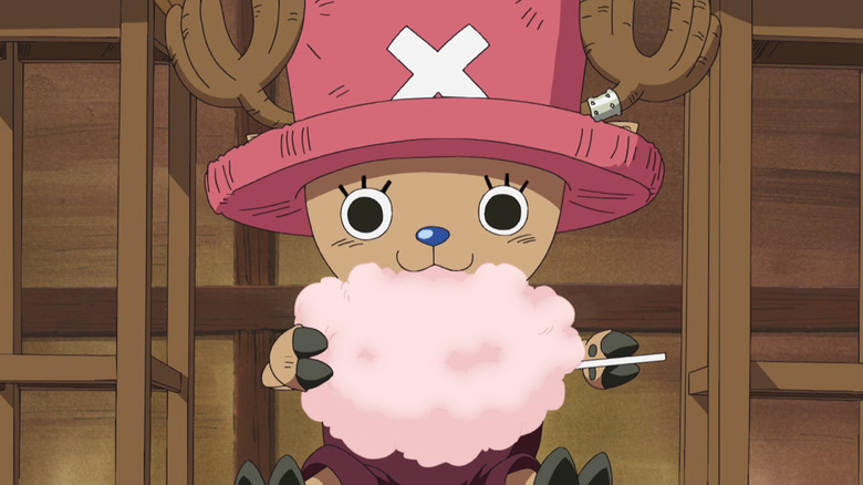 Chopper Eating Cotton Candy