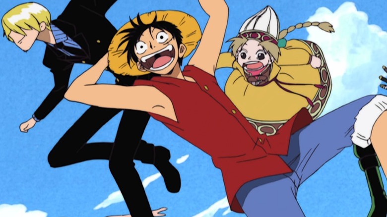 Luffy and characters jump