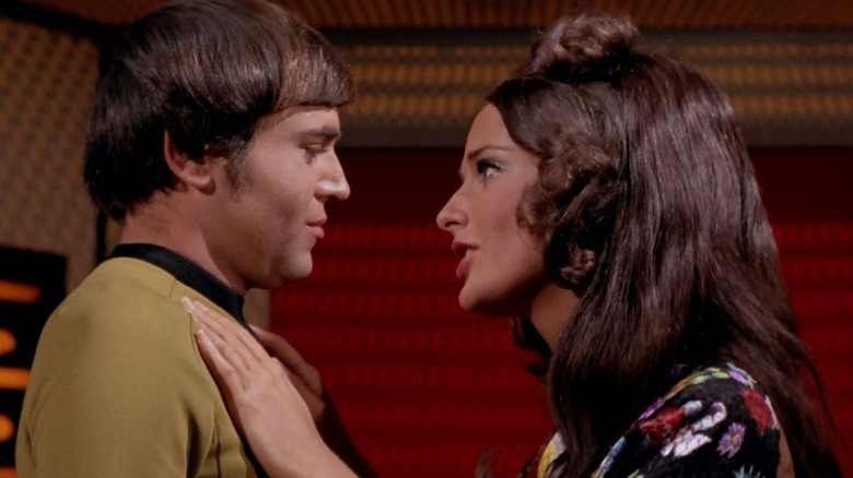 Chekov and Irina embrace