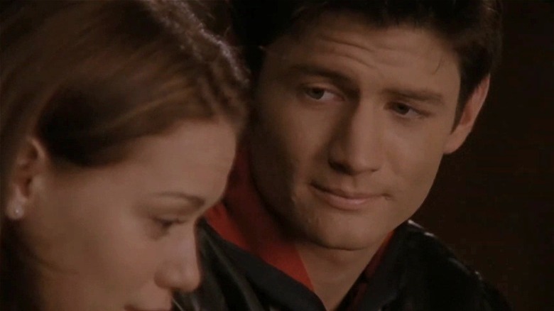 Nathan looks at shocked Haley