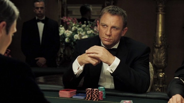 James Bond at poker table