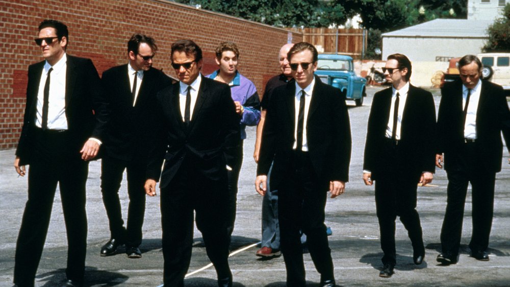 Michael Madsen, Harvey Keitel, Tim Roth, Quentin Tarantino, Steve Buscemi in Reservoir Dogs