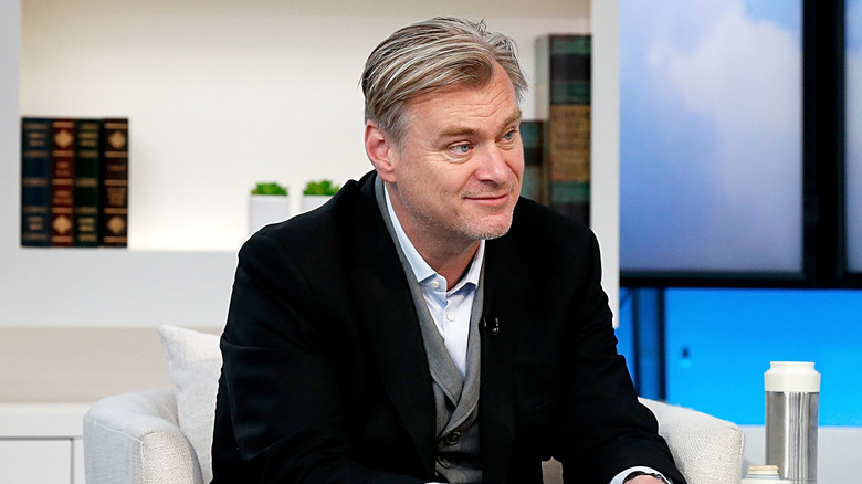 Christopher Nolan smirking