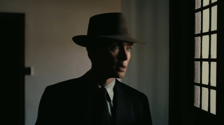 J. Robert Oppenheimer staring out window