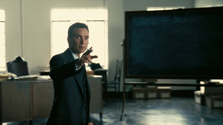 Oppenheimer teaching his class