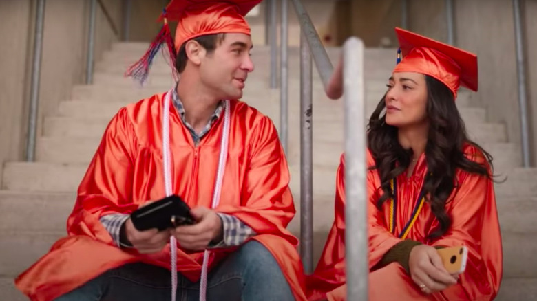 James Wolk and Natalie Martinez graduation