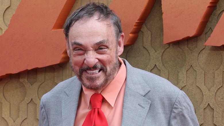 John Rhys-Davies smiling