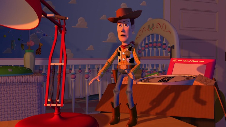 Woody backing away