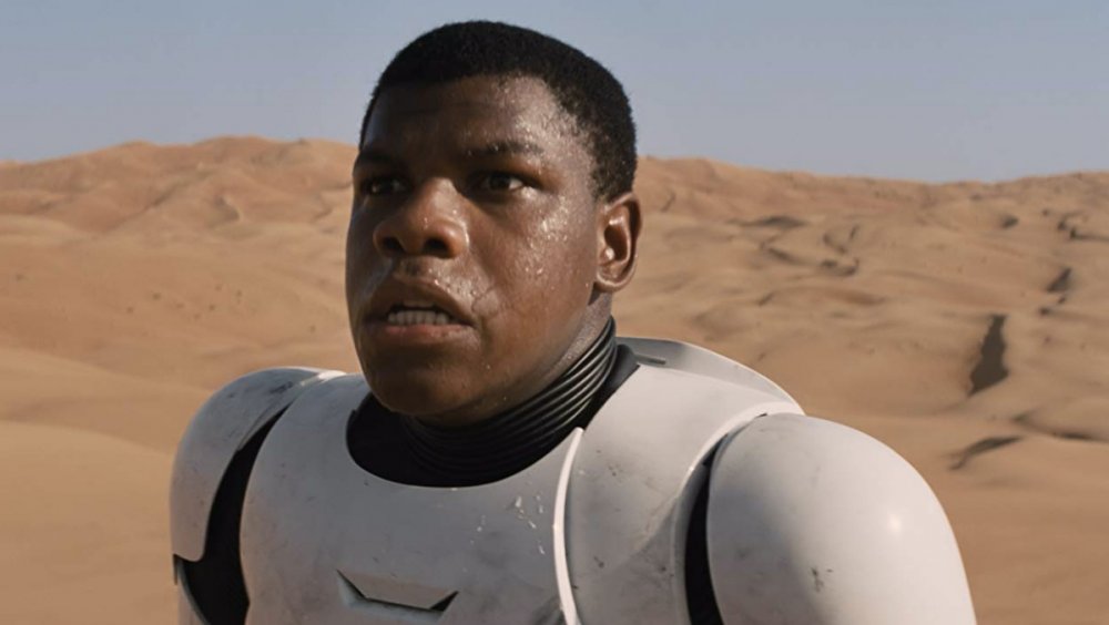 John Boyega as Finn in Star Wars: The Force Awakens