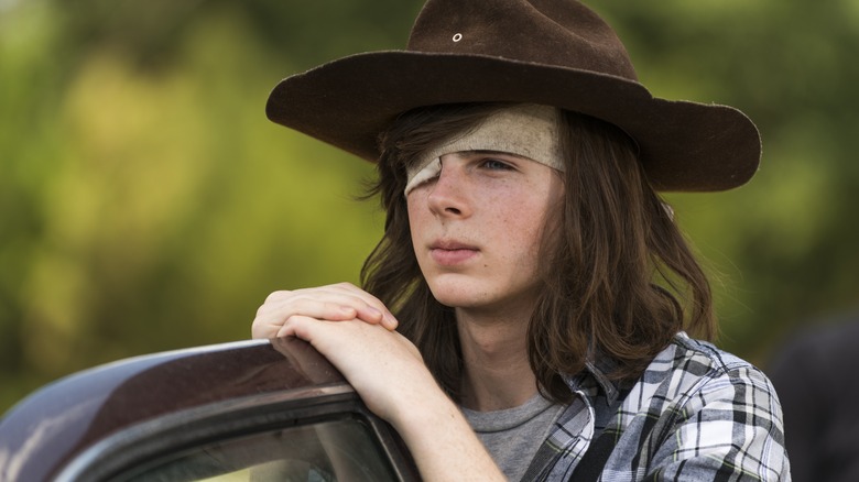 Carl with eye patch