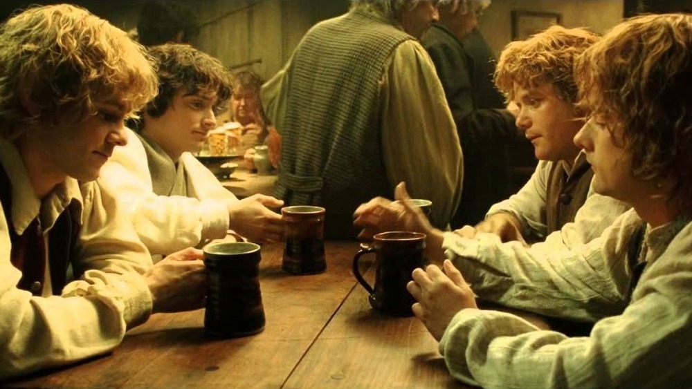 Hobbits drinking together