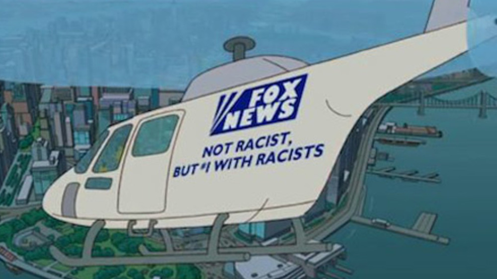 Fox News helicopter on The Simpsons