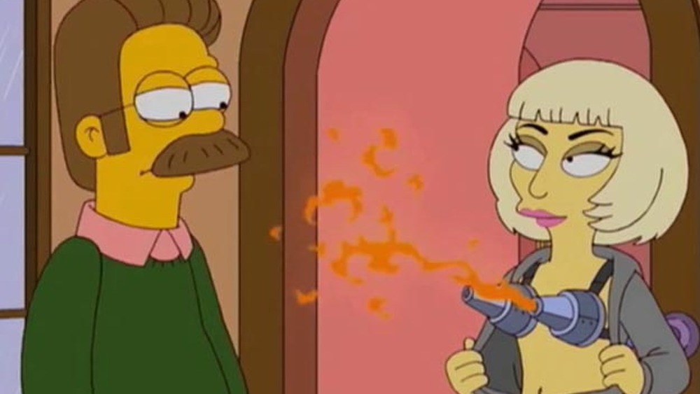 Ned Flanders and Lady Gaga