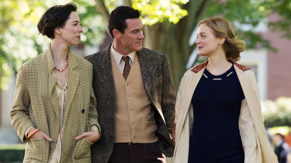 Rebecca Hall and Luke Evans as the Marstons with Bella Heathcote as Olive Byrne in "Professor Marston & the Wonder Women"