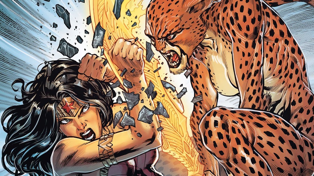 Wonder Woman fights the Cheetah