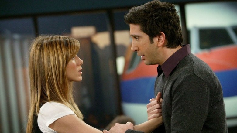 Rachel and Ross talking