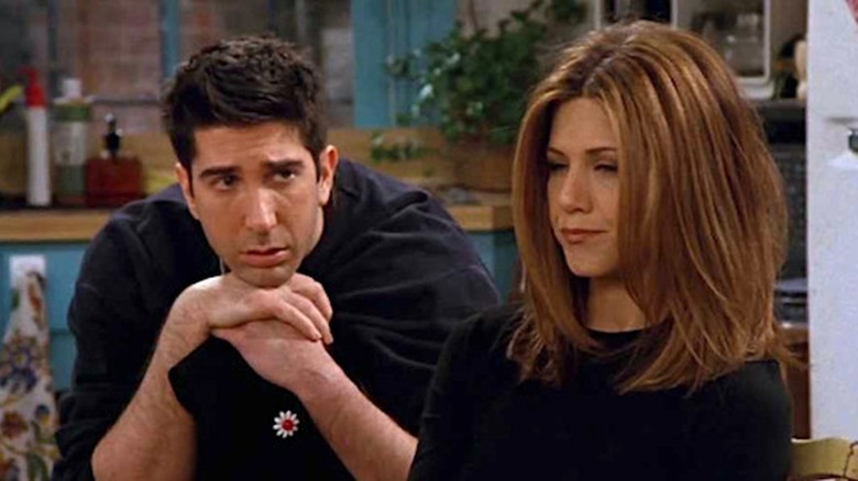 Ross and Rachel talking