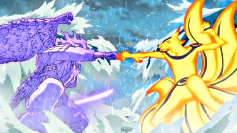 Susanoo fighting Kurama