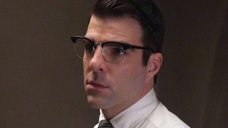 Zachary Quinto in glasses as Dr. Thredson 