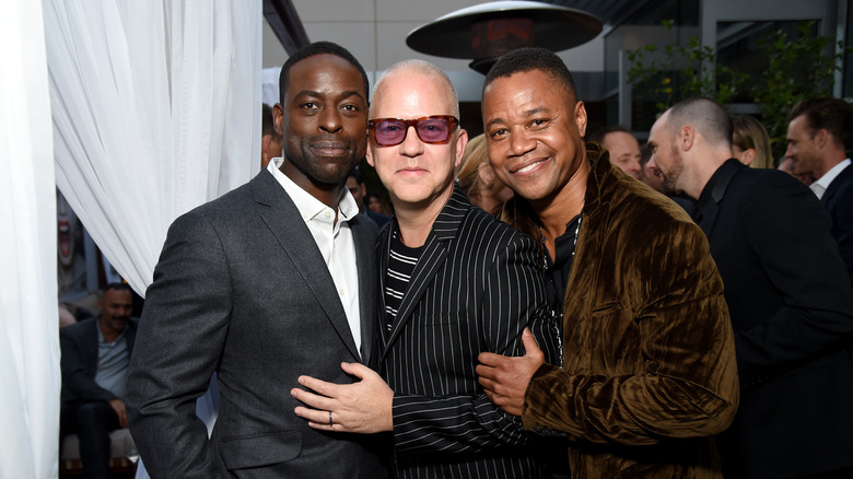 Ryan Murphy, Sterling K Brown, and Cuba Gooding Jr. posing