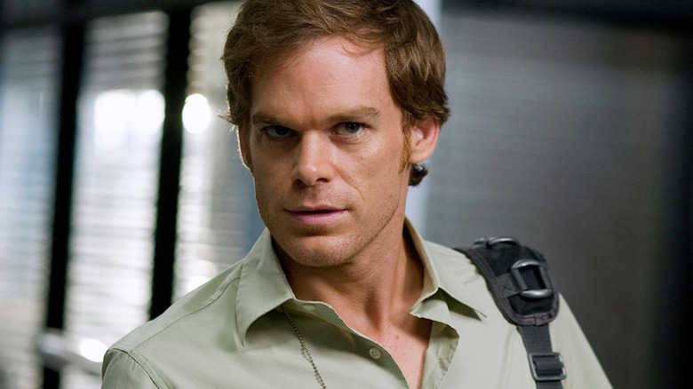 Michael C. Hall Dexter messenger bag office 