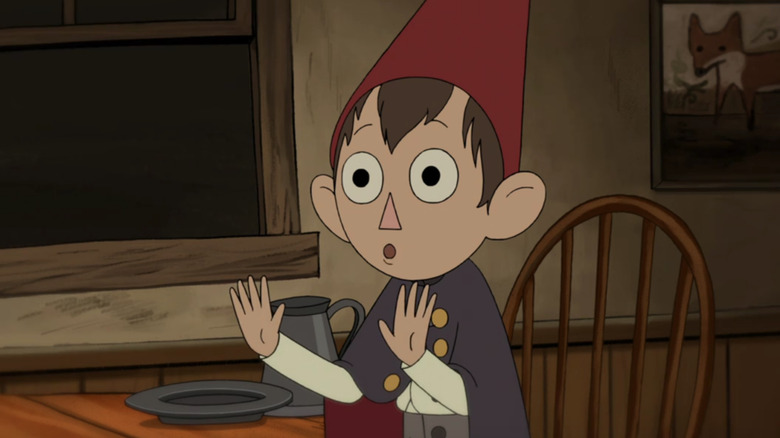 Wirt with hands up