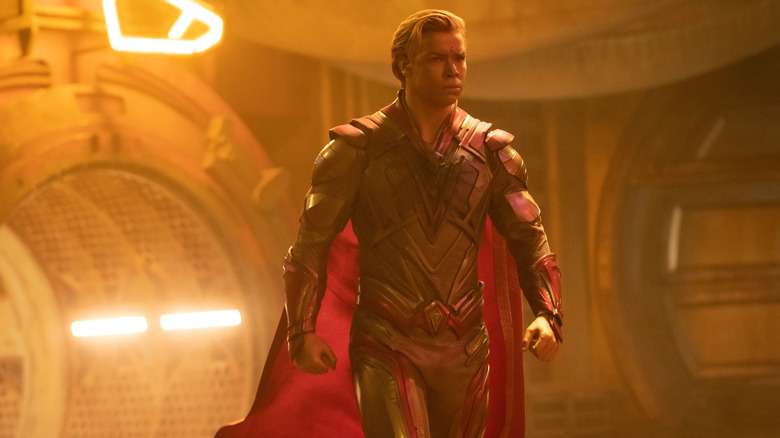 Adam Warlock walks through a spaceship in "Guardians of the Galaxy Vol. 3" (2023)