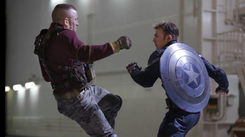 Captain America fights Batroc in "Captain America: The Winter Soldier" (2014)