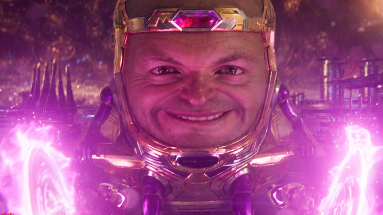 A maskless MODOK smiles in "Ant-Man and the Wasp: Quantumania" (2023)