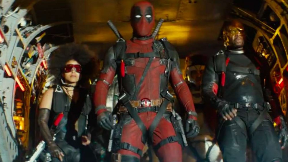 Zazie Beetz, Ryan Reynolds, and Terry Crews in Deadpool 2