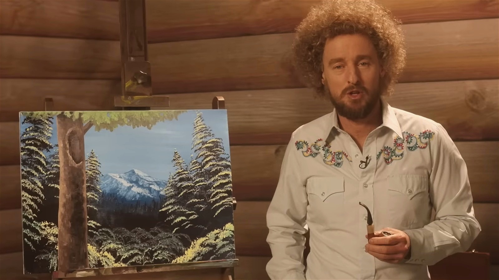 Owen Wilson Has A Paintbrush And A Perm In The Trailer For Bob Ross ...