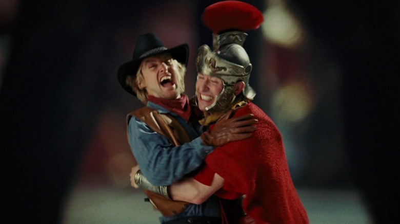 Owen Wilson and Steve Coogan hugging