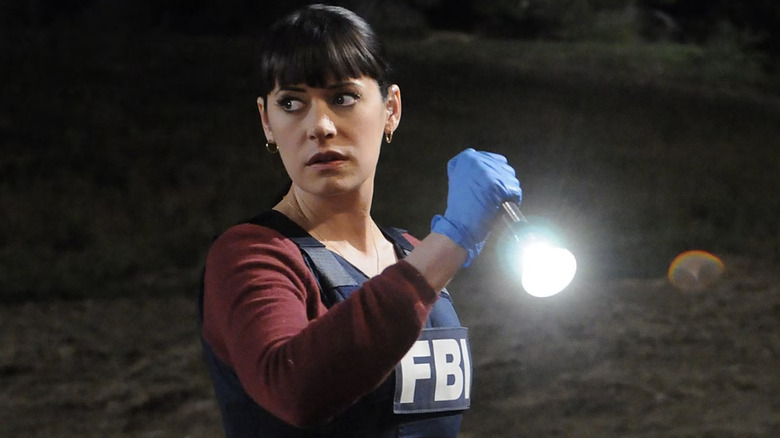 Prentiss with flashlight