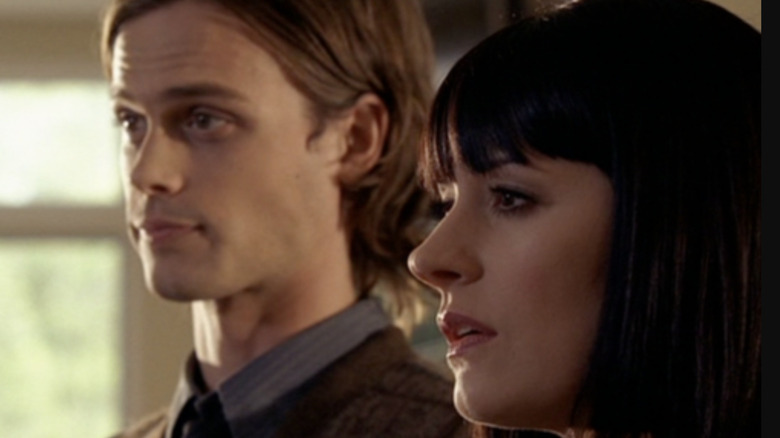 Prentiss and Reid look to left