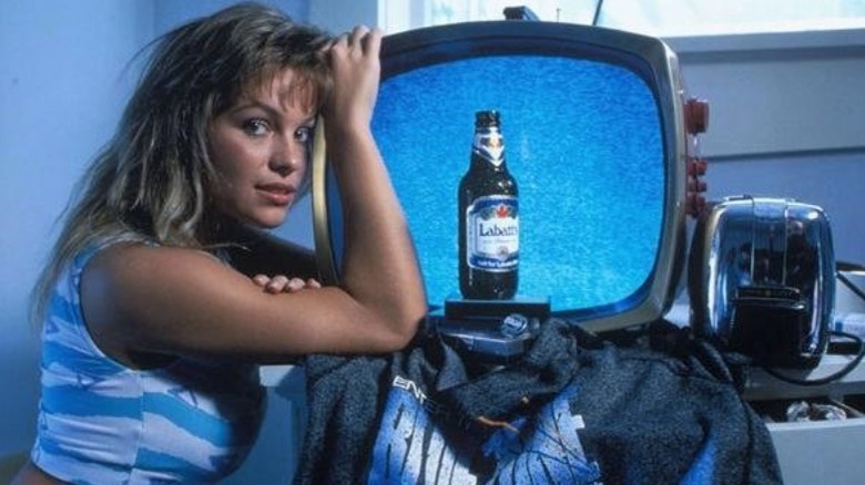 Pamela Anderson in a Labatt's ad