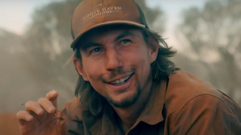 Parker Schnabel holding gold nugget