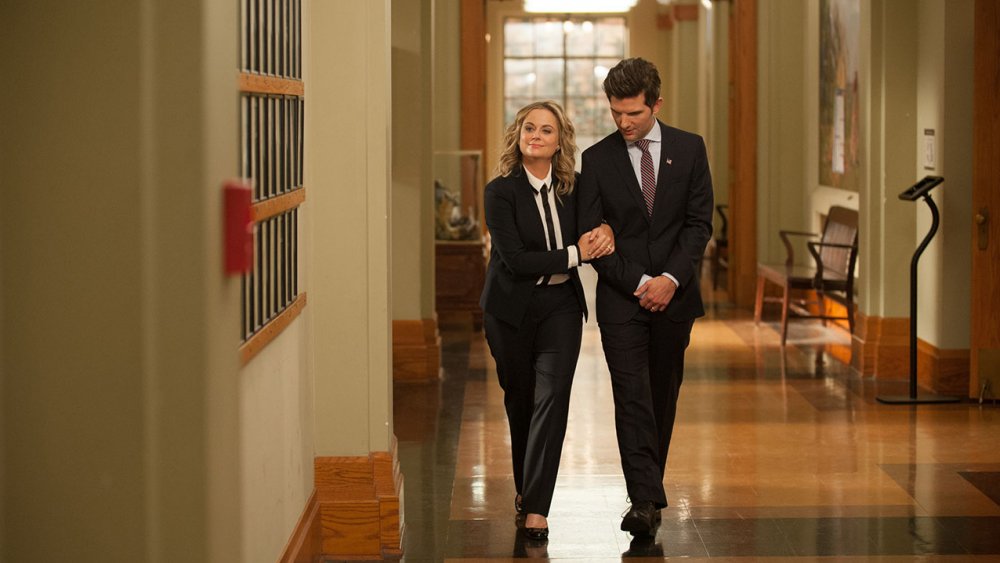 Amy Poehler and Adam Scott in Parks and Recreation