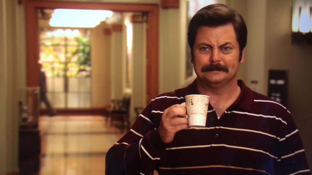 Nick Offerman in Parks and Recreation, Ron Swanson