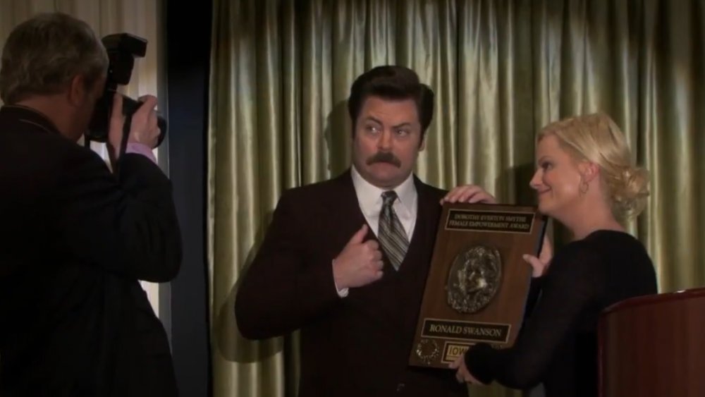 Nick Offerman in Parks and Recreation, Ron Swanson