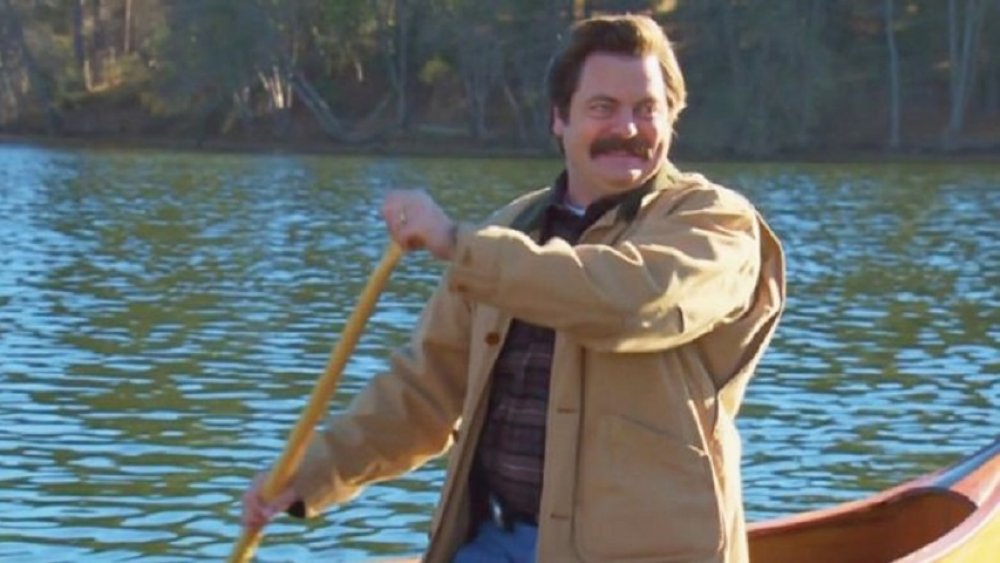 Nick Offerman in Parks and Recreation, Ron Swanson