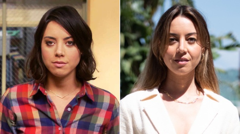 Aubrey Plaza then and now