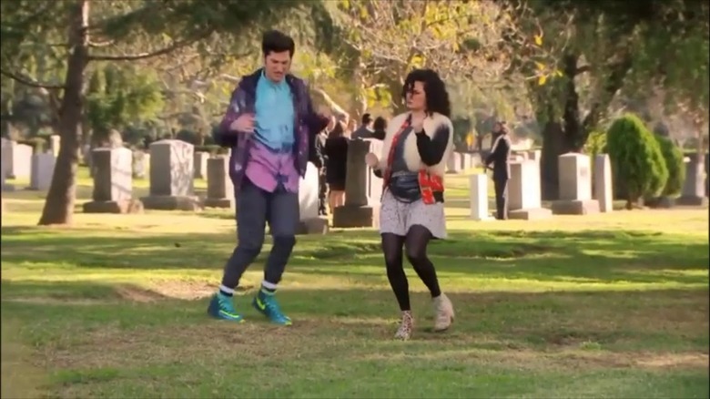 Jean-Ralphio and Mona Lisa dance in graveyard