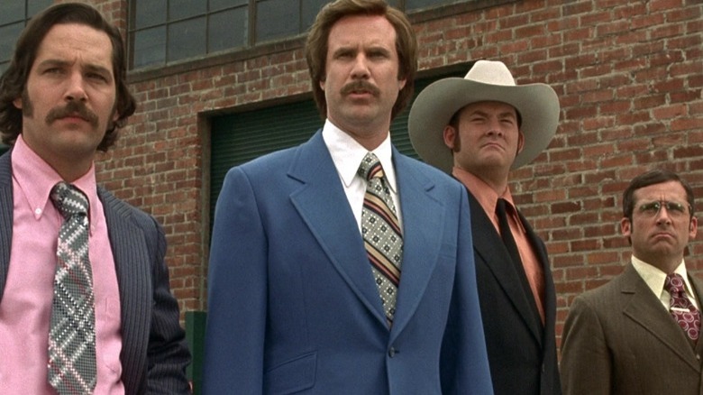 The cast of Anchorman