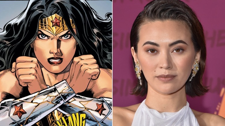 Wonder Woman and Jessica Henwick side by side