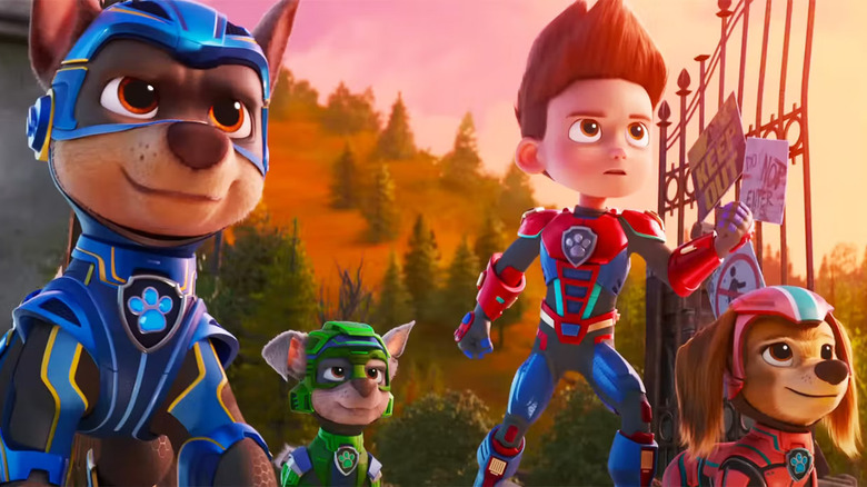 Paw Patrol pets in super suits