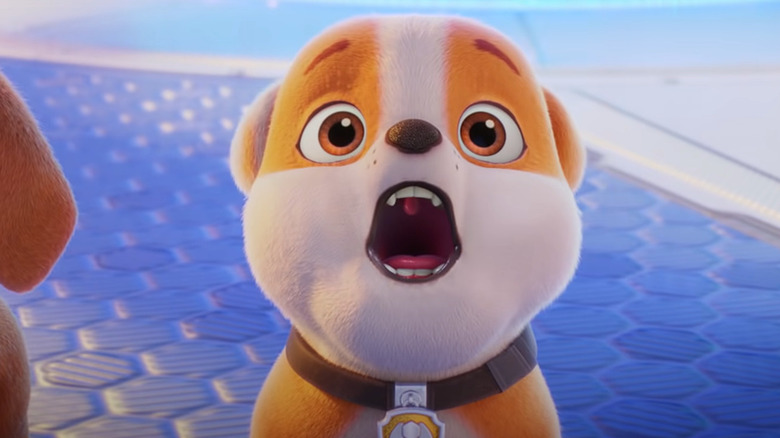 Rubble singing in PAW Patrol: The Movie