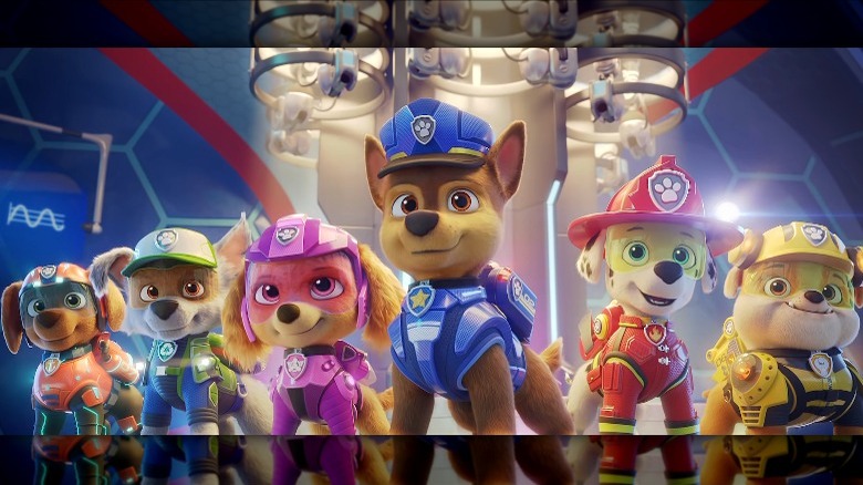 Chase leading his team in PAW Patrol