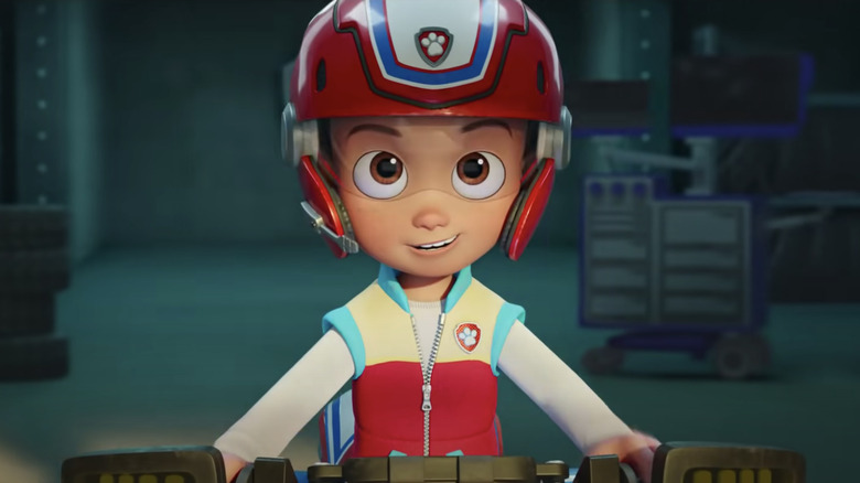 Ryder wearing helmet in PAW Patrol: The Movie