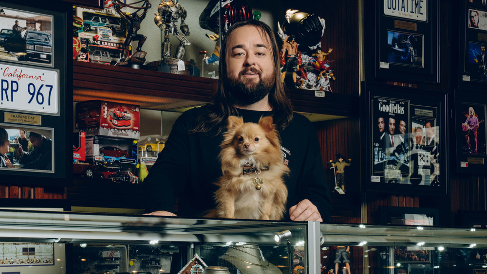 Chumlee Russell and his dog, Pinky